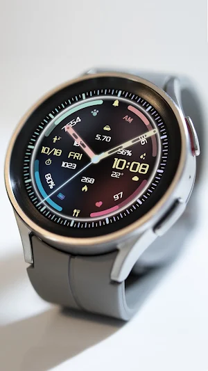 ZKin Watch Face Colorful Halo Screenshot 3