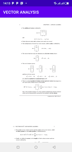 Vector Analysis Screenshot 1