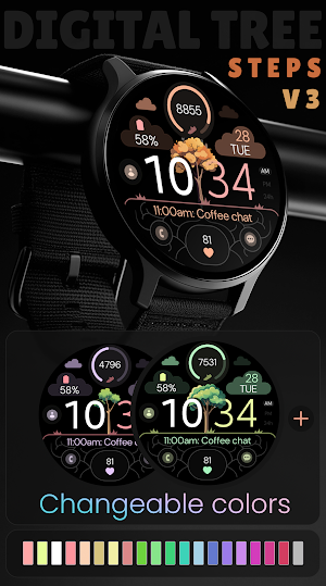 Digital Tree v3 Watch Face Screenshot 3