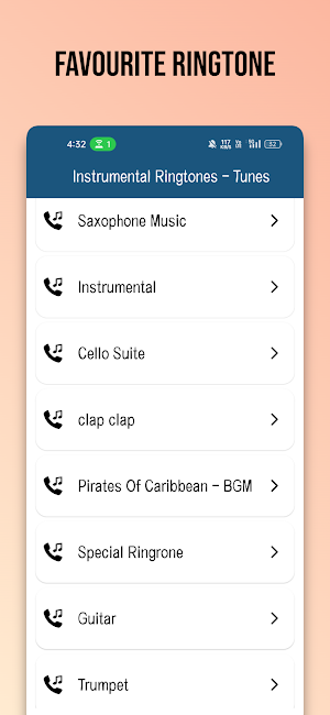 Instrumental Ringtones - Tunes Screenshot 2