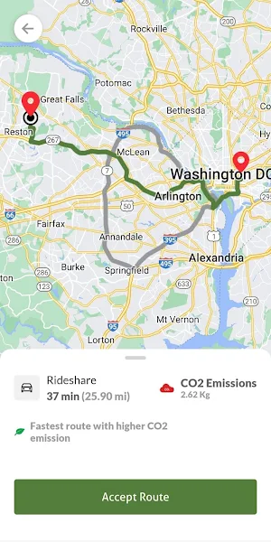 TravelRite: Greener Commutes Screenshot 3