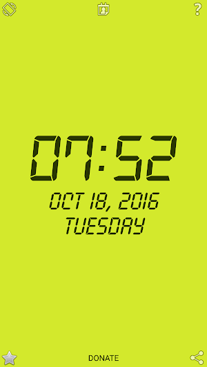 Digital Clock : Simple, Tiny, Ad-free Desk Clock. Screenshot 3