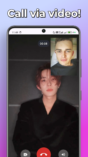 Heeseung Kpop Fake Video Call Screenshot 1