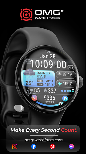 OMG 101 Weather Watch Face Screenshot 1