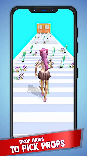 Hair Take Off Run Challenge 3D Screenshot 1