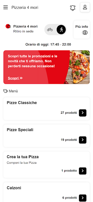 Pizzeria 4 mori Screenshot 1