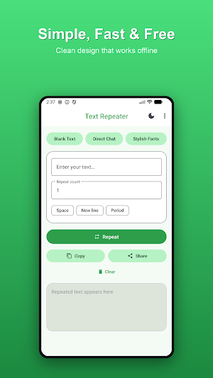 Text Repeater - Repeat & Copy Screenshot 3