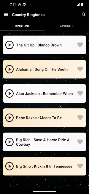 Country ringtones Screenshot 3