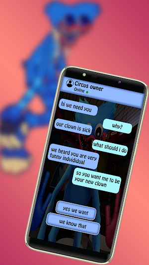 Blue Monster Fake Chat Pranks Screenshot 2