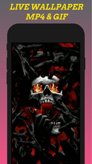 Skull Weed Live Wallpaper Screenshot 0