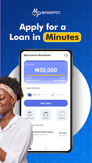 MoniePot-Simple Loan Hub Screenshot 1