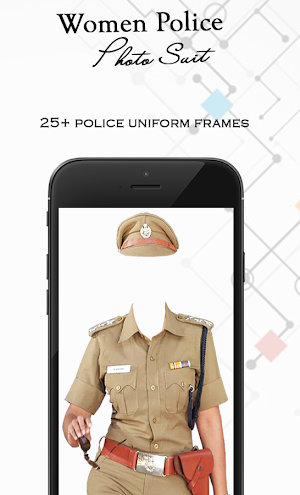 Women Police Photo Suit Screenshot 3