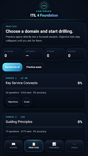 CertCrush: ITIL 4 Foundation Screenshot 2