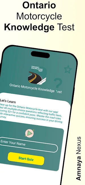 Ontario M1 Knowledge Test Screenshot 0