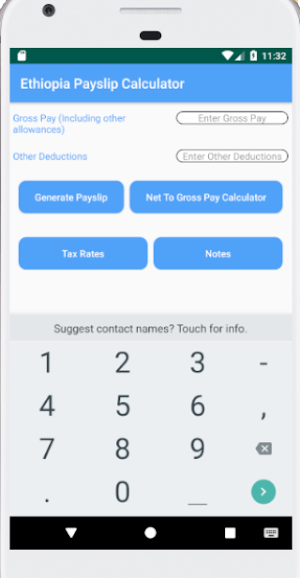Ethiopia Payslip Calculator Screenshot 0