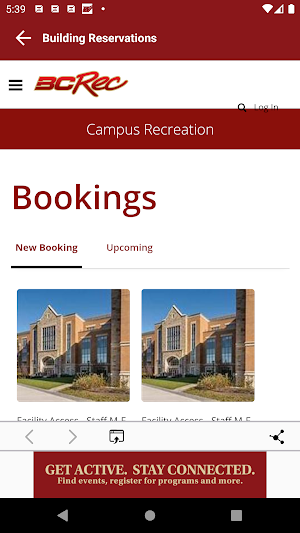 Boston College Campus Rec Screenshot 1
