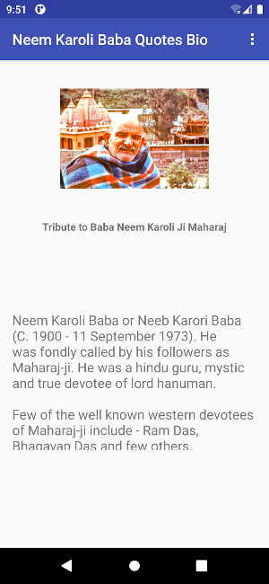 Neem Karoli Baba Quotes & Bio Screenshot 1