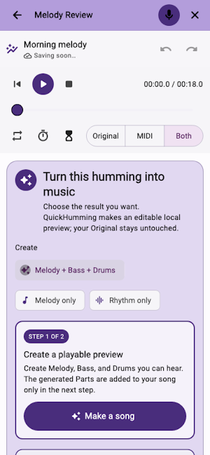 QuickHumming - Melody Maker Screenshot 3
