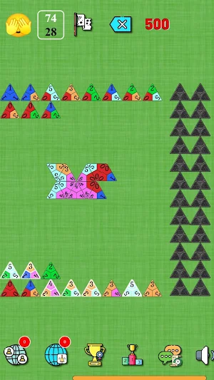 Triminos, dominoes triangles Screenshot 2