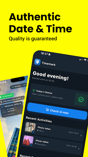 TimeProof: GPS Check-in Camera Screenshot 0