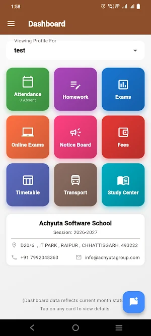 MB Public School Parent App Screenshot 0