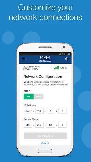KVH LTE Manager Screenshot 1