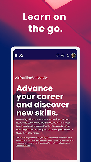 Pavilion Member Hub Screenshot 3