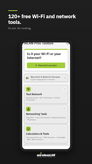 WLAN Pros Toolbox Screenshot 0