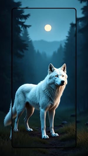 White Wolf Wallpaper Screenshot 3