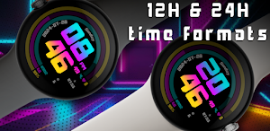 Futuristic Neon Watch Face Screenshot 0