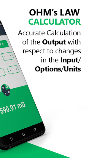 Ohms Law Calculator - Electrical Ohm Calculator Screenshot 1