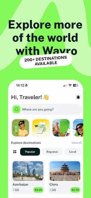 Wayro: Travel eSIM Screenshot 0