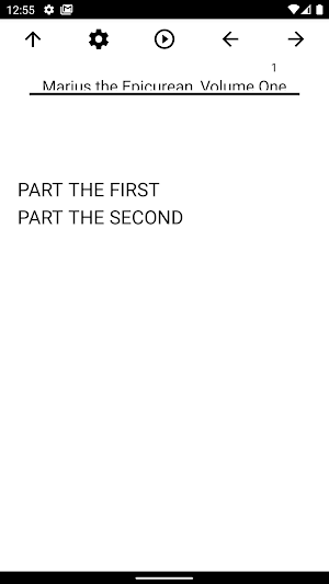 Book, Marius the Epicurean, Vo Screenshot 0