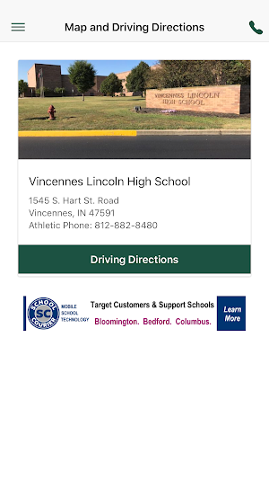 Vincennes Lincoln Athletics - Indiana Screenshot 2