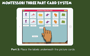 Montessori Three Part Cards - United States Screenshot 3
