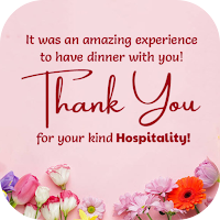 thank you for hospitality