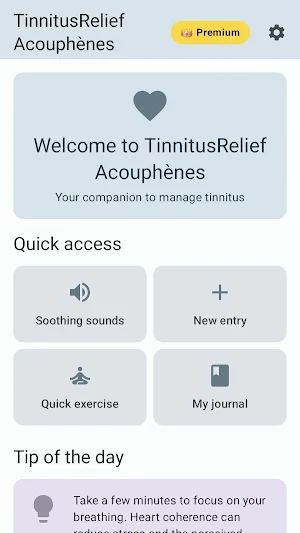 Tinnitus Relief: Sound Therapy Screenshot 0
