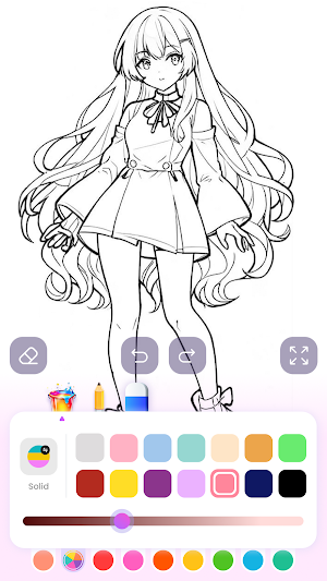 Cute Anime Coloring Game Screenshot 0