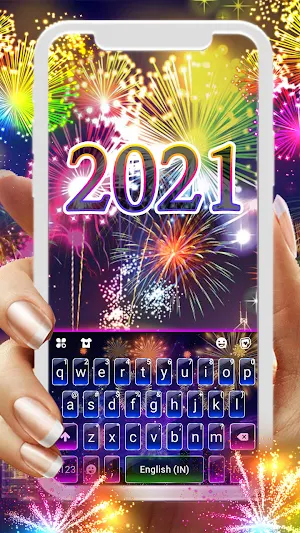 New Year 2021 Keyboard Background Screenshot 0