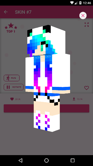 Girls Skins for Minecraft PE Screenshot 0