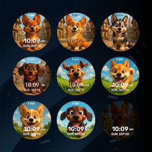Funny Dogs Watch Face Screenshot 2
