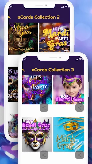 Mardi Gras Parade Cards & GIFs Screenshot 3
