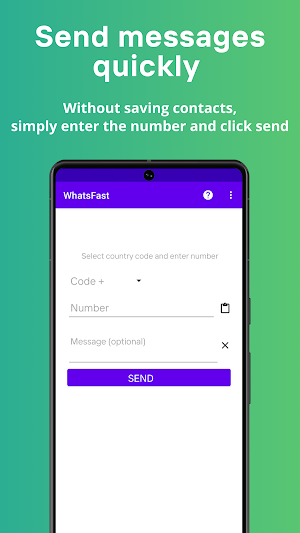 WhatFast - Direct Chat Screenshot 0