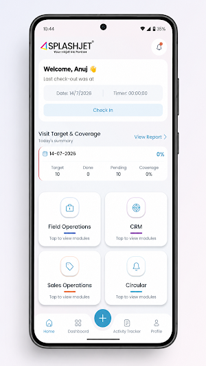 SplashjetSFA Screenshot 1