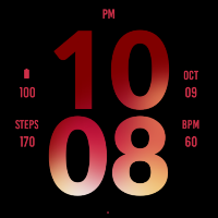 Big Maroon Watch Face