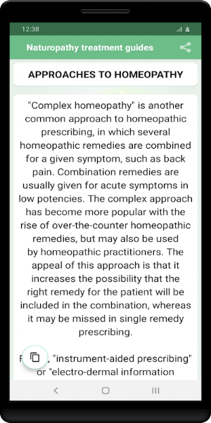 Naturopathy treatment guides Screenshot 2