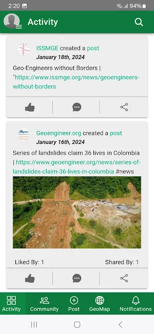 GeoWorld Professional Network Screenshot 1