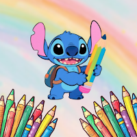 Stitch Cute Coloring Lilo