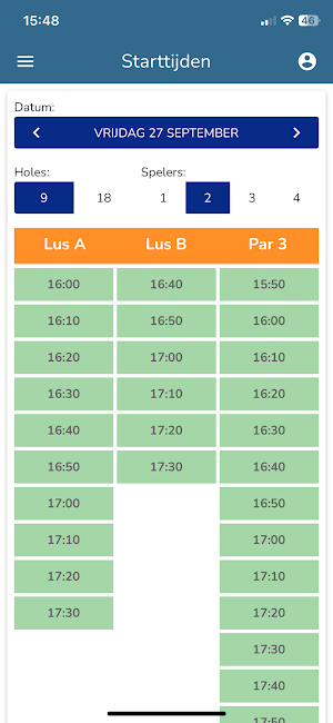 Golfvereniging Leeuwenbergh Screenshot 2