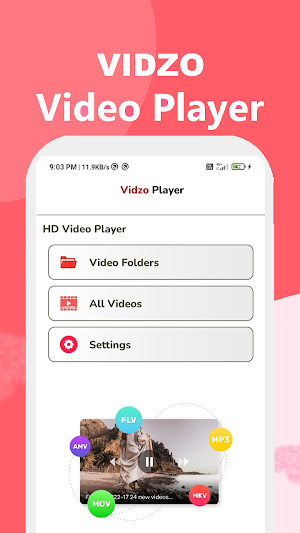 Vidzo - HD Video Player Screenshot 1